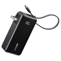 Anker Power Bank (10000mAh, Fusion, Built-In USB-C ｹｰﾌﾞﾙ)