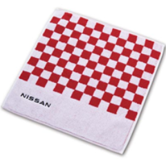 ハンドタオル　市松レッド